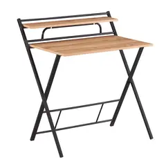 RELAN - Escritorio Plegable Estilo Industrial Compacto 100x50x72 Cm