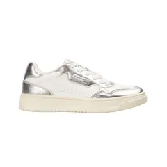 OCEAN PACIFIC - Tenis para Mujer OP Clasicos Blancos Plata