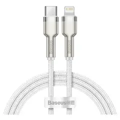 BASEUS - Cable Premium Tipo C a Lightning Trenzado 1m Blanco