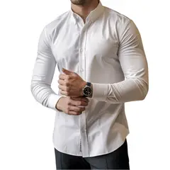 AMERICAN GENERICS - CAMISA BLANCA EMPIRE- SLIM FIT