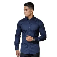 AMERICAN GENERICS - CAMISA AZUL EMPIRE- SLIM FIT