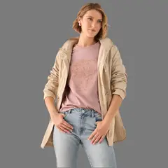 ESPRIT - Camiseta para Dama Bordado Floral Blusa Mujer Casual