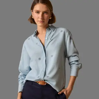 ESPRIT - Camisa para Dama Estampado Floral Blusa Mujer Sutil