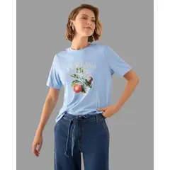 ESPRIT - Camiseta Dama Estampada Blusa Mujer Ideal para Diario