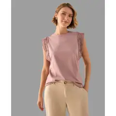 ESPRIT - Camisa para Dama Estampada Blusa Mujer Sofisticada