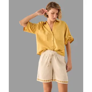 ESPRIT - Camisa para Dama Animal Print Blusa Mujer Elegante