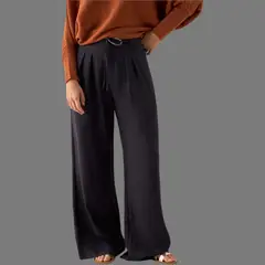 ESPRIT - Pantalón para Dama Wide Leg Ideal para la Oficina Formal