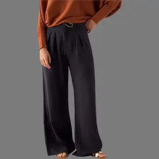 ESPRIT - Pantalón para Dama Wide Leg Ideal para la Oficina Formal