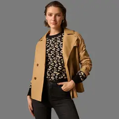 ESPRIT - Gaban para Dama con Doble Botón Casual Fácil de Combinar