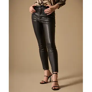 ESPRIT - Pantalón para Dama Imitación Cuero Ajustado Versátil y a la moda
