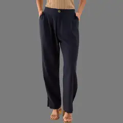 ESPRIT - Pantalón Wide Leg para Dama con Pliegues Frontales Formal