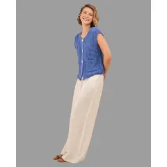 ESPRIT - Pantalón para Dama Caída Fluida Elegante