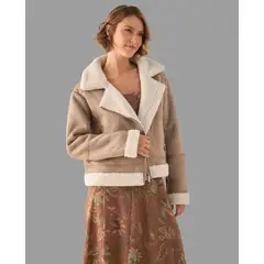 ESPRIT - Pantalón para Dama Imitación Cuero Ajustado Versátil y a la moda