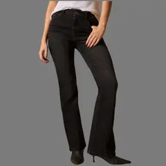 ESPRIT - Jean para Dama Flared Tiro Alto Formal para toda Ocasión