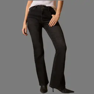 ESPRIT - Jean para Dama Flared Tiro Alto Formal para toda Ocasión