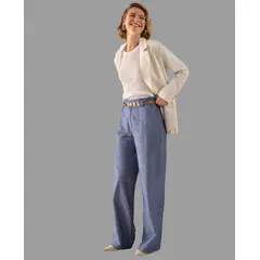 ESPRIT - Pantalón para Dama Azul Casual Diseño Moderno