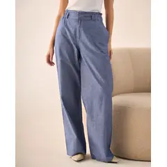 ESPRIT - Pantalón para Dama Azul Casual Diseño Moderno