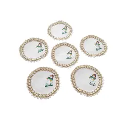 ARTESANAL - PORTAVASOS NAVIDEÑOS X 6 UNIDADES