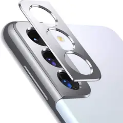GENERICO - Protector Camara en Aluminio PLATEADO Para Samsung Galaxy S21