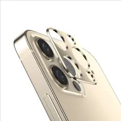 GENERICO - Protector Camara en Aluminio DORADO Para iPhone 12 Pro