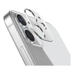 GENERICO - Protector Camara en Aluminio PLATEADO Para iPhone 12 Mini