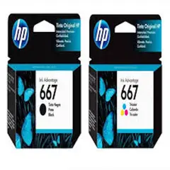 HP - CARTUCHOS 667 NEGRO Y 667 COLOR ESTANDAR