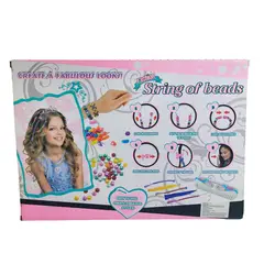 GENERICO - Set Kit Para Hacer Pulseras Y Peinados + Trenzas Extensiones