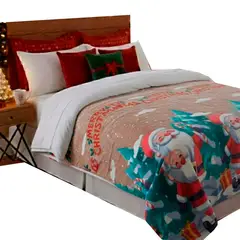 HOMETEX - ⁠Cobija Navideña Camelnoel