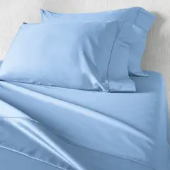 KAMUCHY - Juego de sábanas Polialgodón 200H Baby Blue