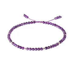 GENERICO - Tobillera Amatista 4 mm Meridianshop