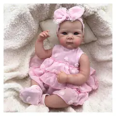 GENERICO - Muñeco Reborn Bebé Cuerpo de Silicona - Maria