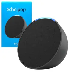 AMAZON - Echo Pop Asistente Virtual Parlante Alexa Carbon