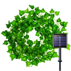 ONE PIXEL - Luces Guirnalda De Hojas Luz Led Solar Enredadera Impermeable IP65