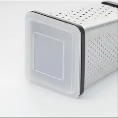 UNIVERSAL - Rallador acero inoxidable + contenedor