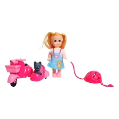 GENERICO - Muñeca En Moto Mascota Moticicleta Juguete Niñas Interactivo