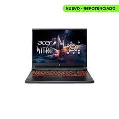 ACER - PORTATIL GAMER NITRO RYZEN 5 240 RAM 16GB SSD 512GB RTX 5050 8GB 16" FHD