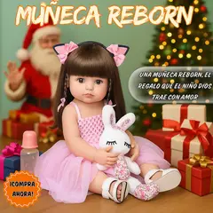 LA MUÑECA - MUÑECA BEBE REBORN SILICONA REGALO NIÑAS NAVIDAD