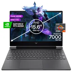 HP - Portátil Gamer Victus AMD Ryzen 7 48GB/1TB RTX 4050 6GB