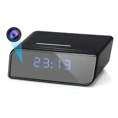COLME TECHNOLOGY HOME - Reloj Despertador con Cámara Espía Wifi 1080P Full HD Infrarroja