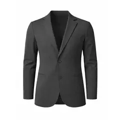 MODA EN CIRCUITO - Bleiser En PUNTO ROMA Gabán O Chaqueta Para Hombre GRIS OSCURO