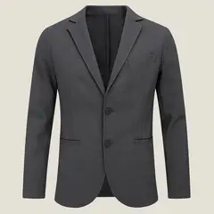 MODA EN CIRCUITO - Bleiser En PUNTO ROMA Gabán O Chaqueta Para Hombre GRIS OSCURO