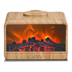 COLME TECHNOLOGY HOME - Difusor De Aromas 300ml Efecto Llamas Chimenea Humidificador Color Claro 110v