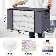 AMERICAN GENERICS - Set x2 Cajas Organizadoras Plegables para Armario con Visor Frontal