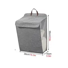 AMERICAN GENERICS - Cesta de Ropa Plegable con Velcro Impermeable y Multifuncional