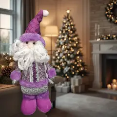 GENERICO - Muñeco Papá Noel Navidad Morado