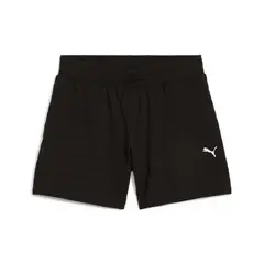 PUMA - Pantaloneta Deportiva Original Ess Elevated Negro Mujer