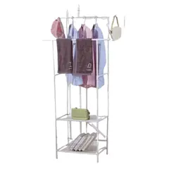 GENERICO - Perchero Metálico Organizador Doble Barra