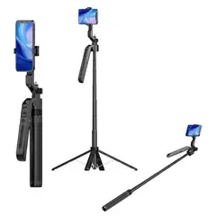 GENERICO - PALO SELFIE CON BLUETOOTH REF C12 ALTURA MAXIMA 180CM