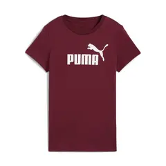 PUMA - Camisas Deportivas Originales Ess No. 1 Logo Rojo Mujer