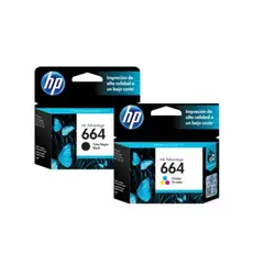 HP - Cartucho 664 negro y color estandar